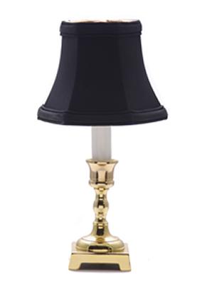 Eurocraft Square Base Candlestick Lamp-Black 